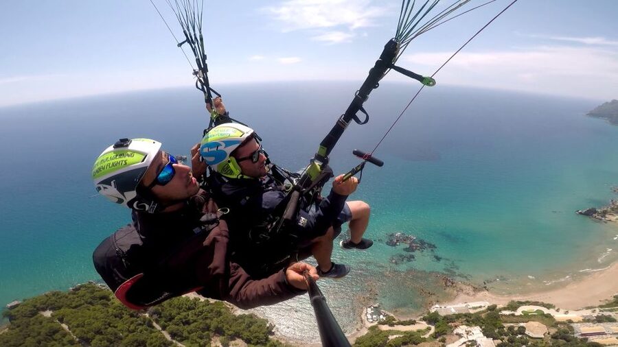 Corfu: Paragliding Tandem Flight Above Pelekas Town - Harness Fit, Seat Position, and the Take-Off Practice