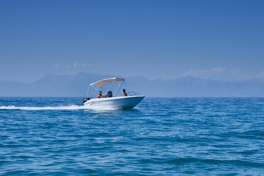Corfu: Premium Boat Rental without Skipper - Cape Drastis Snorkeling: Colorful Coral and Big-Spotting Energy