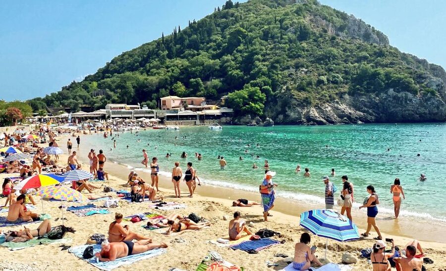 Corfu: Shore & Shared - Palaiokastritsa, Lakones, Kratsalo - Palaiokastritsa: emerald bay swimming and the Monastery of Theotokos climb