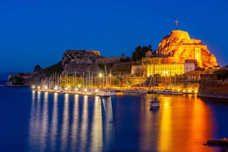 Corfu Sunset Cruise Escape with live DJ, drinks and snacks - Corfu Town Views From the Water, Plus Real Venetian Fort Details