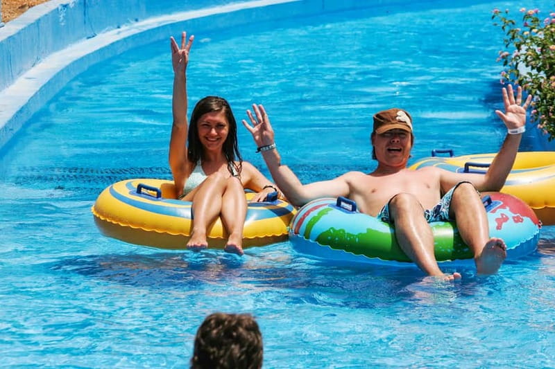 Crete: AcquaPlus WaterPark Entrance Ticket optional Transfer - The garden section you can actually use as a break