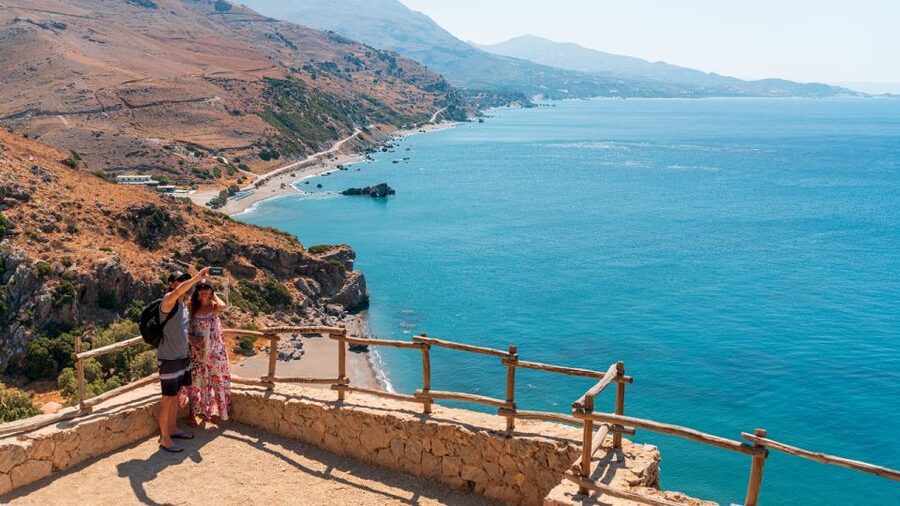 Crete: Preveli Tropical Beach and Palm Forest - Preveli Beach (your big 4-hour block): swimming, snorkeling, and watching the river