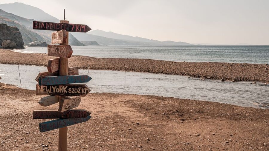 Crete: Preveli Tropical Beach and Palm Forest - The return to your bus: the uphill climb you cannot ignore