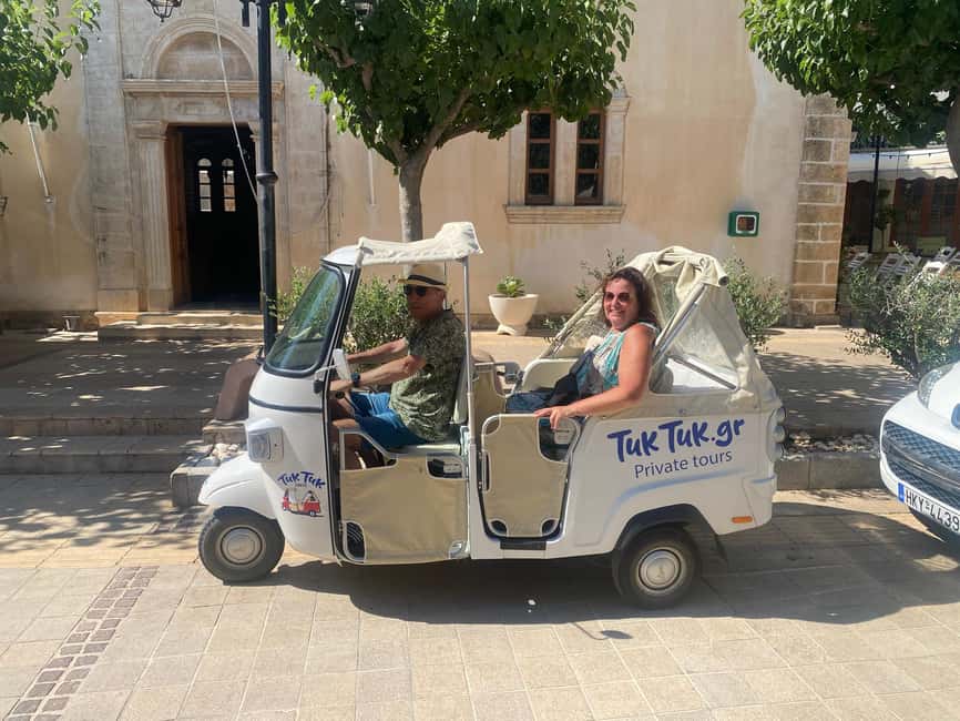 Crete: Private Tuk Tuk Tour of 7 Villages with Tastings - The inland villages loop: Anissaras, Koutouloufari, Piskopiano, and Hersonissos area