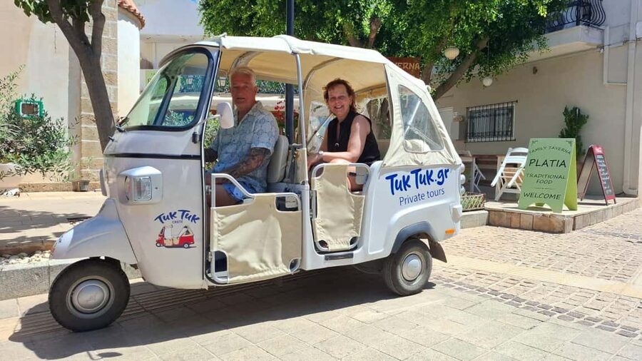 Crete: Private Tuk Tuk Tour of 7 Villages with Tastings - The tuk-tuk experience: quick, scenic, and surprisingly comfortable for a short day