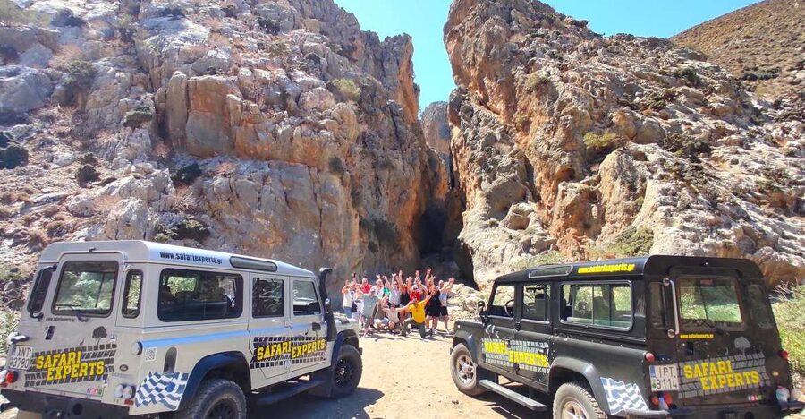 Crete: Trypiti Beach Off-Road South Tour w/ Lunch & Wine - Trypiti Beach swim: timing your towel and your energy