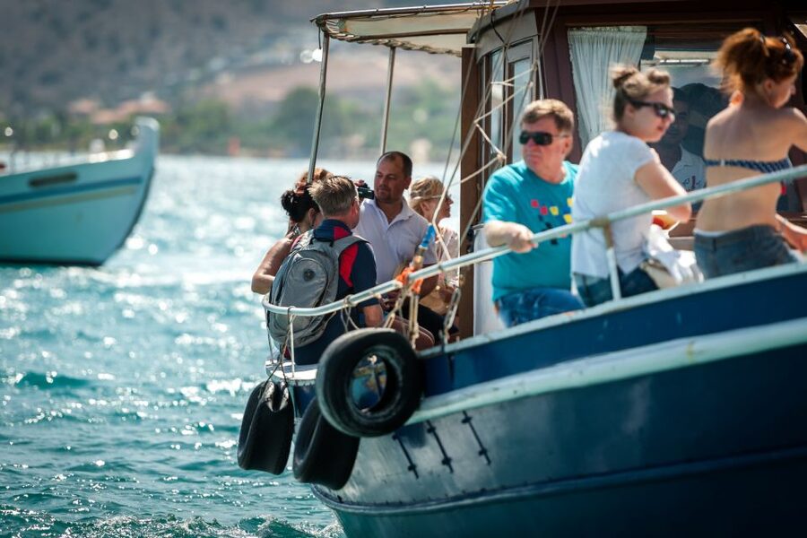 Elounda: Spinalonga Guided Boat Tour with BBQ and Swimming - Mirabello Bay Cruising and the Elounda Photo Stop