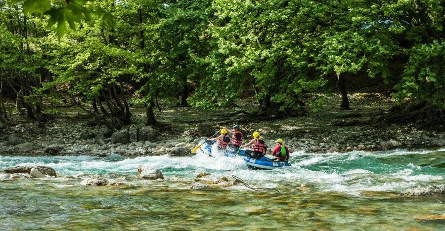 Epirus: Easy Rafting Experience on the Voidomatis River - Meeting point at Trekking Hellas near Voidomatis taverna: simple and close