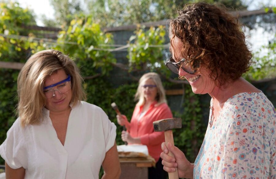 Experience Marble Carving: Naxos Island - Meet Maggie Ross Just South of Vivlos, in an Outdoor Farm Workshop