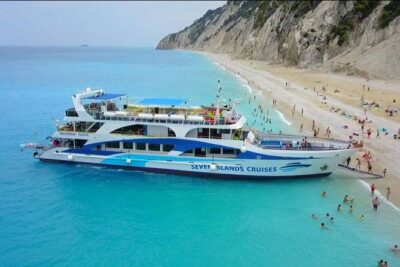 Explore Ionian Sea with its 50 shades of blue on Makedonia Palace