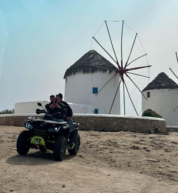 Explore Mykonos Island with a 650cc ATV / QUAD Tour - Old Port and Armenistis Lighthouse: the postcard views with open air
