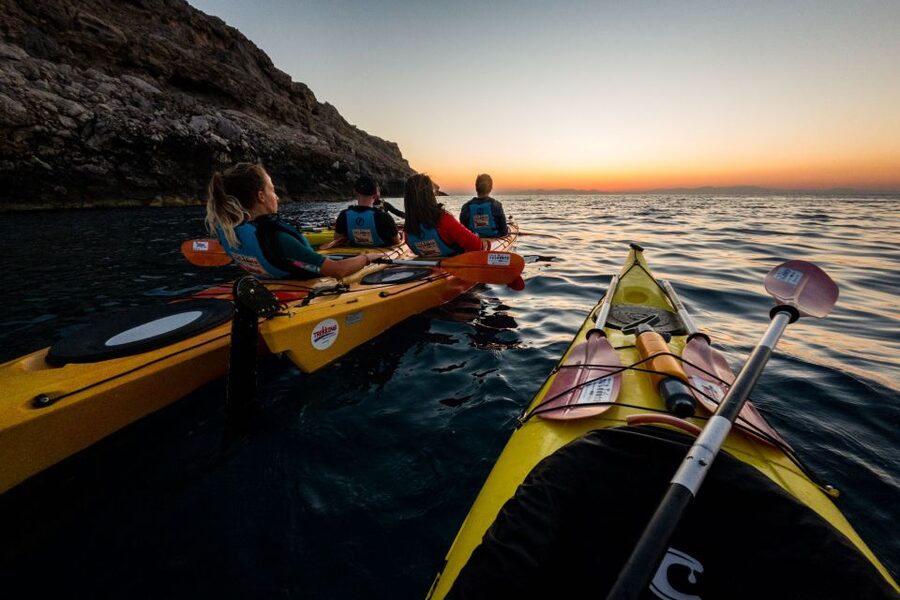 Faliraki: Sunrise Sea Kayaking Experience with Breakfast - Ladiko Beach breakfast, the part you will actually feel later