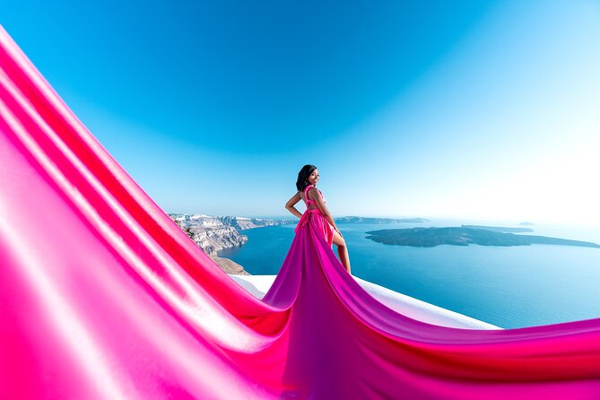Flying Dress Photoshoot in Santorini by Flying Dress Photo © - Picking your gown: the real value is how fast you can commit