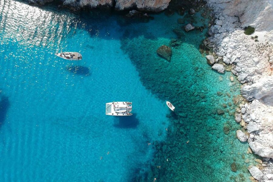 From Adamas: Milos and Poliegos Catamaran Cruise with Lunch - Weather Adjustments, and How to Think About the Risks
