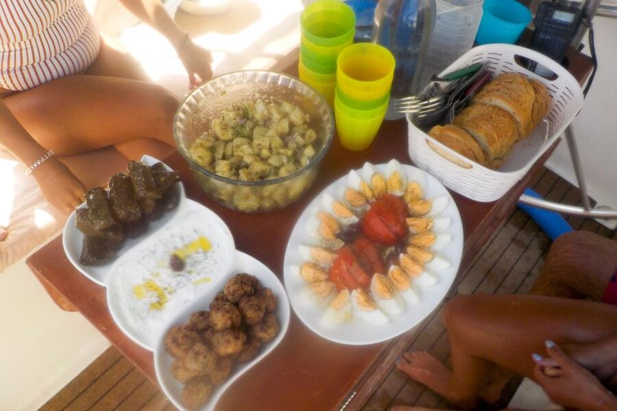 From Adamas: Milos and Poliegos Catamaran Cruise with Lunch - Kleftiko Caves: The Best Snorkel and the Most Fun Water Toys