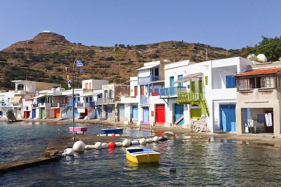 From Adamas: Milos and Poliegos Catamaran Cruise with Lunch - Poliegos and Galazia Nera, Where the Island Feeling Hits