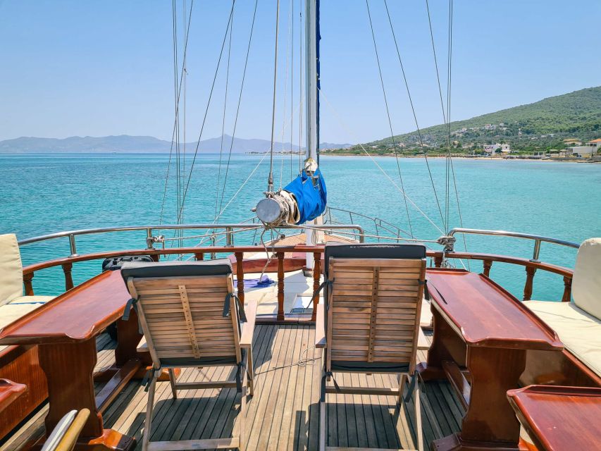 From Athens: Agistri, Moni & Aegina Day Cruise with Swimming - Boat, crew, and the vibe on deck