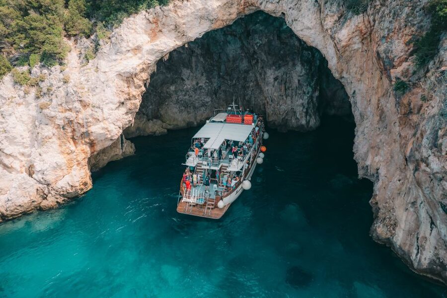 From Benitses/Lefkimmi: Blue Lagoon & Papanikolis Cruise - Value for $53: what you get, what it costs extra, and where the budget matters