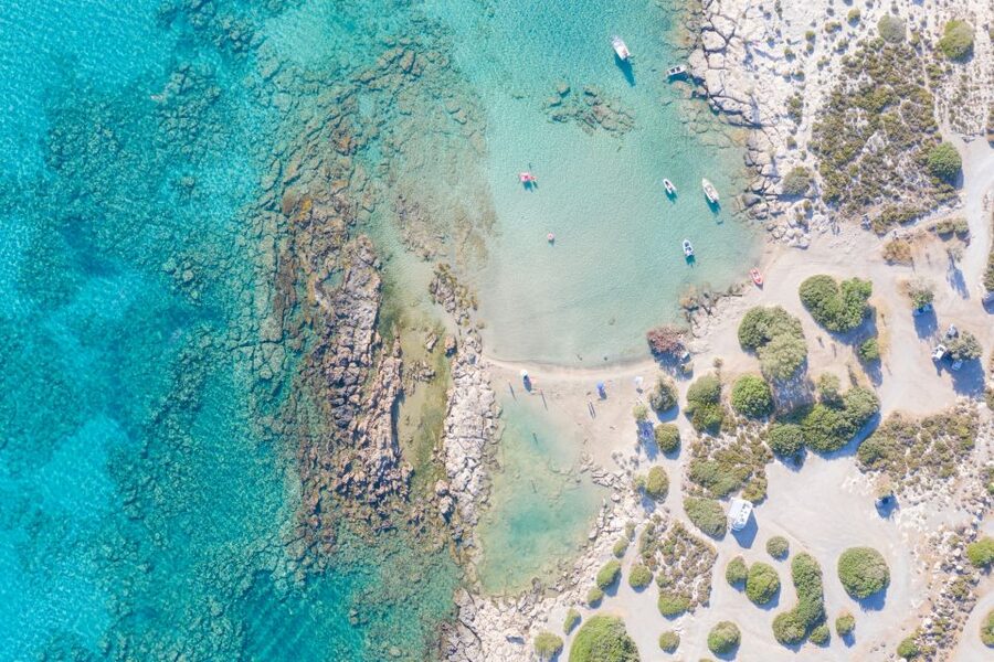 From Chania: Elafonisi Pink Sand Beach Day Trip w/ Elos Stop - The best part: your 4 hours of free time for swimming, sandbar walks, and shade