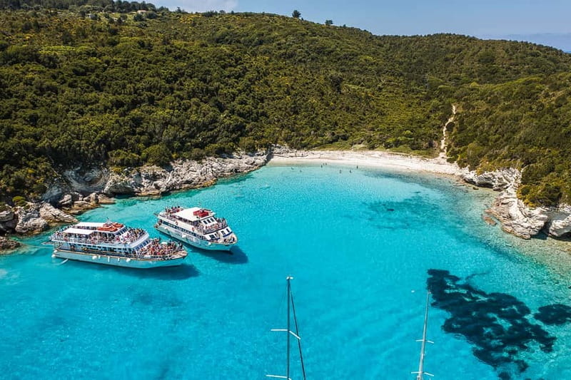 From Corfu: Day Cruise to Paxos, Antipaxos, & the Blue Caves - Blue Caves Stop: Short on Time, Big on Photo-Worthy Sea Color