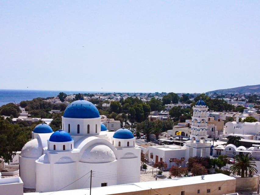 From Fira: Santorini Highlights Minibus Tour with Oia Sunset - Ancient lighthouse views and Red Beach color drama