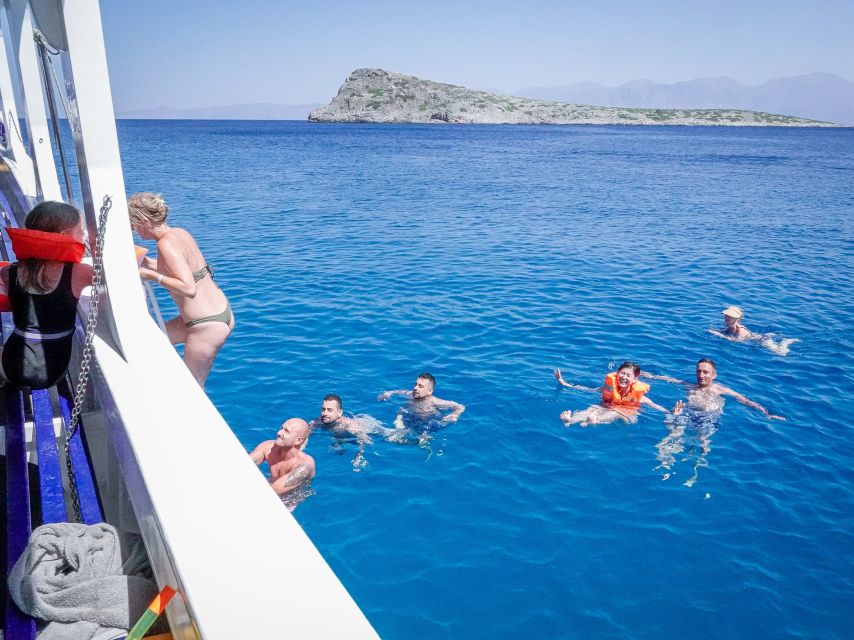 From Heraklion: Elounda, Kolokitha, and Spinalonga Boat Trip - Passing Spinalonga by boat: Venetian fortress and the former leper colony