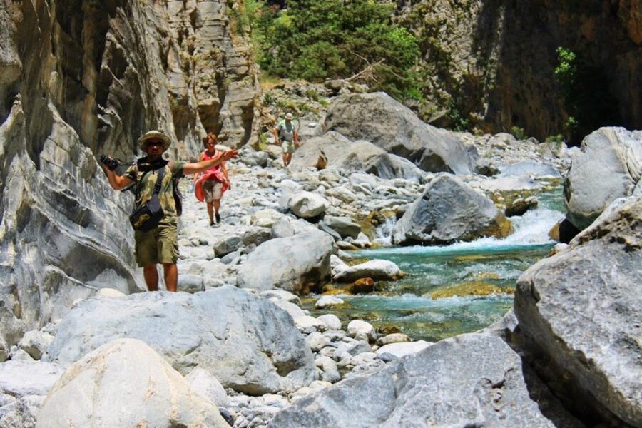 From Heraklion: Samaria Gorge & Agia Roumeli Hiking Day Trip - Entering the Gorge: The Real Work Starts