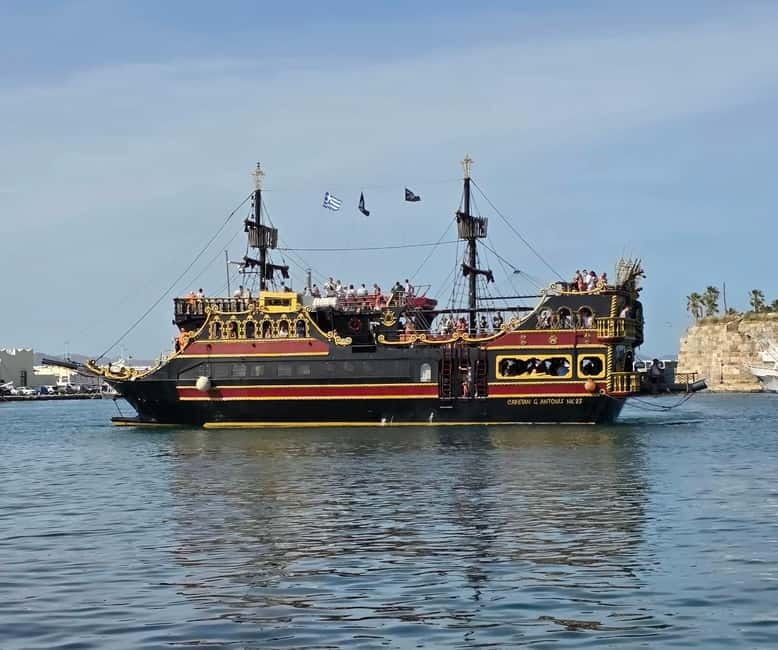 From Kos: 3-Island Boat Trip with BBQ & Water Slide - Why a Pirate Boat Day Feels So Right in Kos
