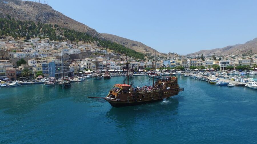 From Kos: 3-Island Pirate Cruise with Lunch and Waterslide - Meeting at Kos Harbour and finding the right pirate boat