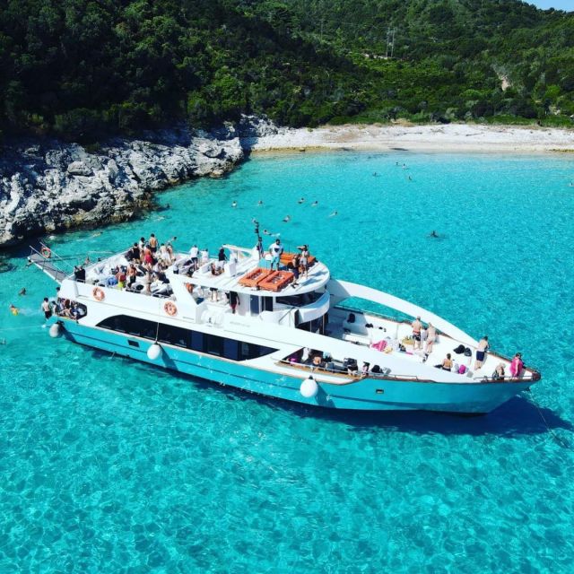 From Lefkimmi: Syvota, Blue Lagoon and Cave Sunset Cruise - Cruising past the coastline: how to enjoy the ride more