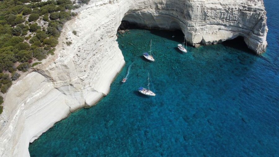 From Milos: Guided Day Cruise to Kleftiko With Lunch - Agios Ioannis and Sykia Cave: Switching Between Water and Wow