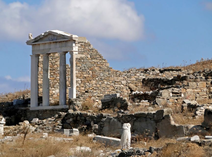 From Mykonos: Ancient Delos Tour - Refreshments and the reality of heat and shade