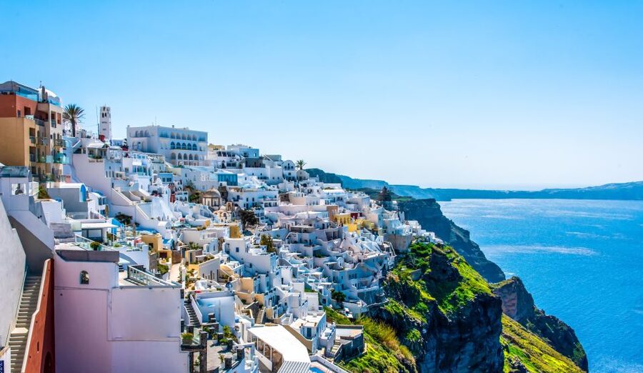 From Paros: Santorini Full-Day Boat Trip - The guide and what you should expect during the bus ride