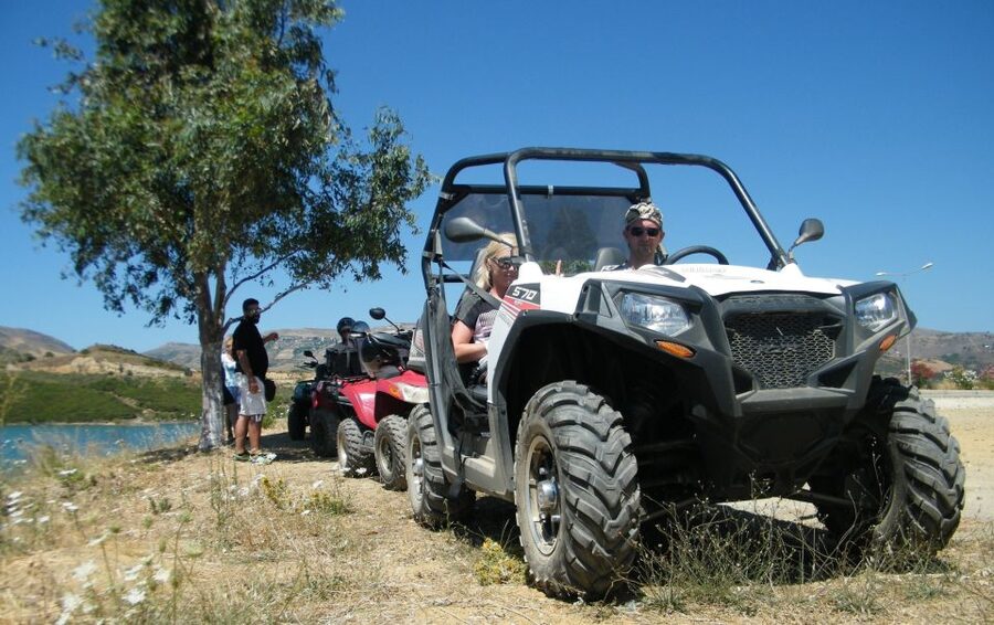 From Rethymno: Half-Day Off-Road Buggy Safari - The shallow-water and off-road parts: fun driving with real terrain