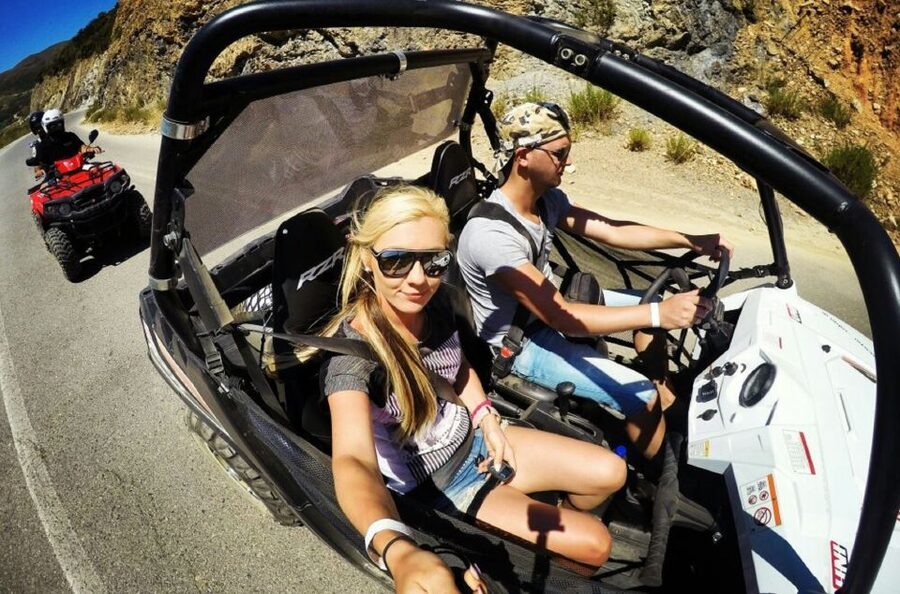 From Rethymno: Half-Day Off-Road Buggy Safari - Gidospito kafeneion coffee: a local pause with the lake of Potami view