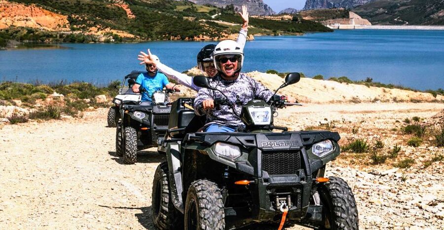 From Rethymno: Half-Day Quad Bike Safari - The quads: shared rides, automatic handling, and when you can switch