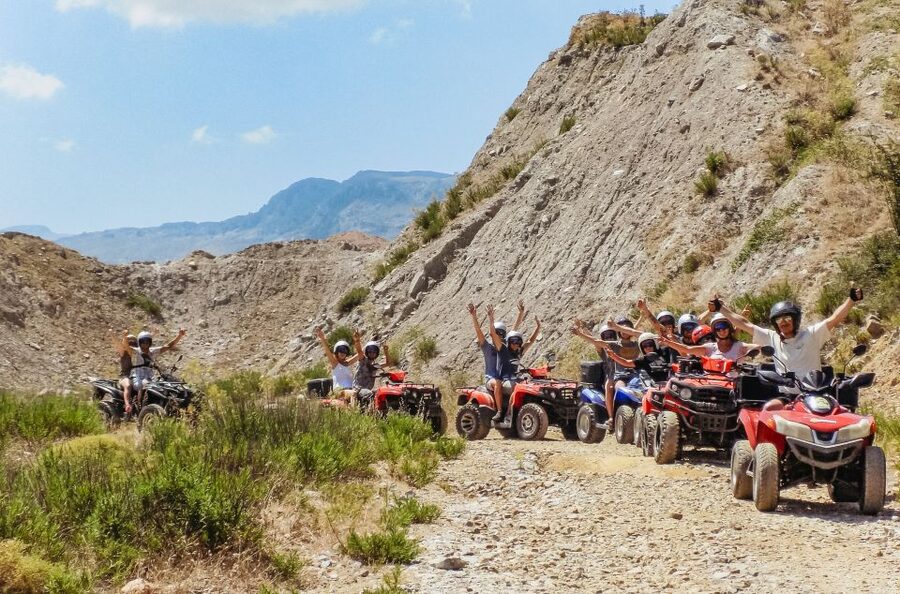 From Rethymno: Half-Day Quad Bike Safari - Coffee stop at a traditional kafeneion, then Café Gidospito over Lake Potami