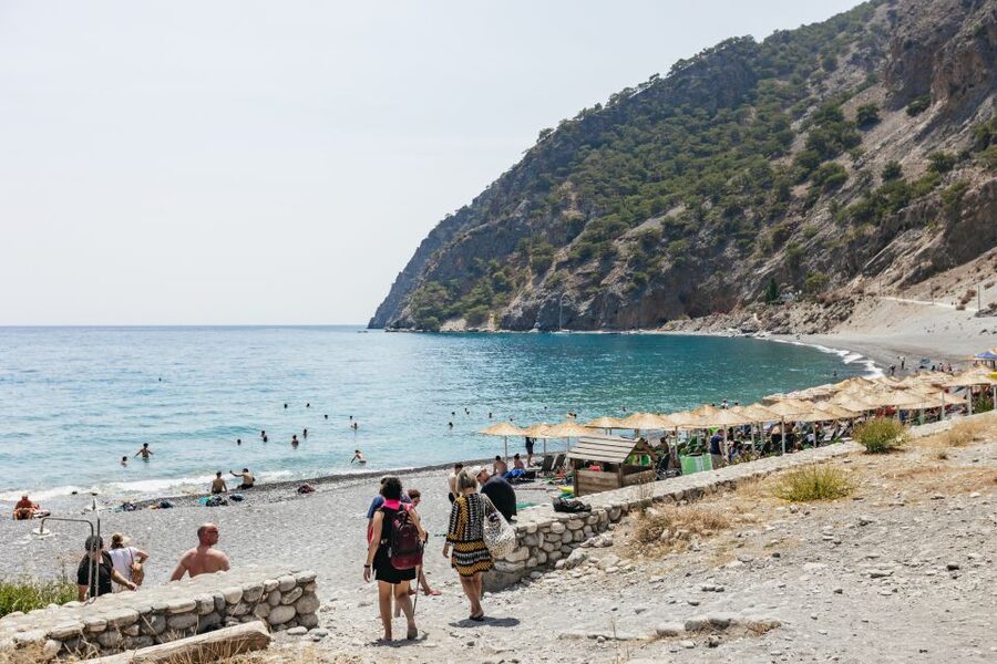 From Rethymno: Samaria Gorge Full-Day Trek, Pickup & Guide - Agia Roumeli village: swim time, snacks, and breathing room after the descent