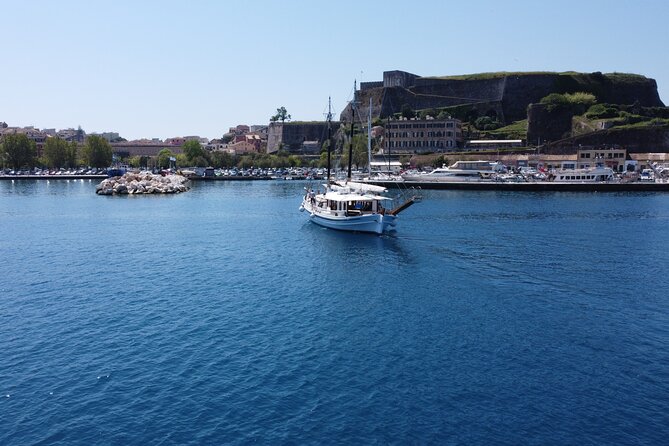 Full Day Cruise from Corfu in Classic Wooden Vessel, Swim & BBQ - Agios Stefanos swim and snorkel time, plus the BBQ lunch