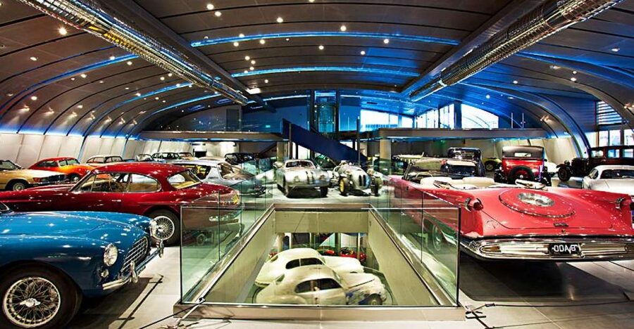 Hellenic Motor Museum Entrance Ticket - What you see first: the museum floors and the workshop vibe