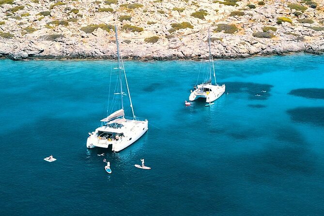 Heraklion: Catamaran Cruise to Dia with Sunset, Meal & Bar - The Rocca a Mare Fortress Photo Stop, Then Your First Hour at Sea