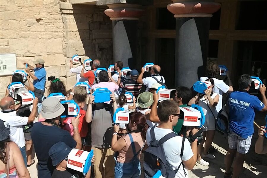 Heraklion: Palace of Knossos 3D Virtual Audio Tour by Tablet - A simple walk plan for most visits, from entrance to return