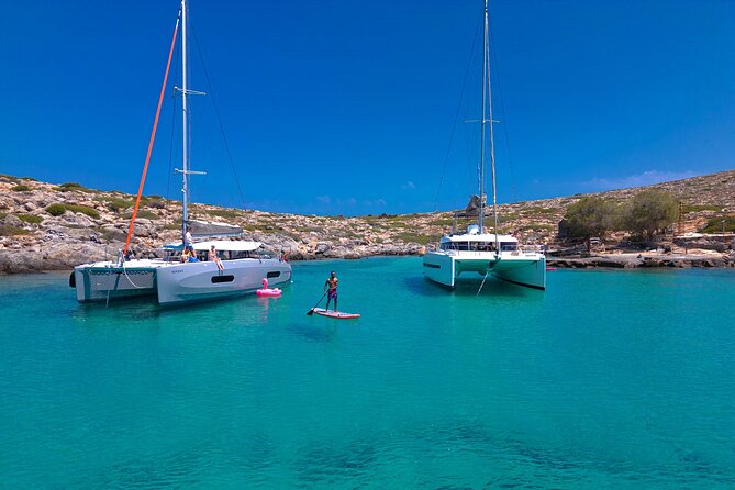 Heraklion: Sunset Luxury Cruise with Sushi and Open Bar - Dia Island: the protected bay where swimming becomes the main event