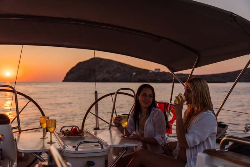 Heraklion: Sunset Sailing Cruise Dia Island with Snorkeling - Sailing out of Heraklion, with pickup and a real-time plan