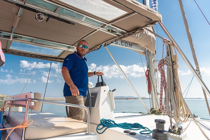 Hersonissos: Luxury Sunset Catamaran Cruise Sushi & Open Bar - Agios Georgios Sarantáris: the photo stop you will remember, even if you skip the shore view