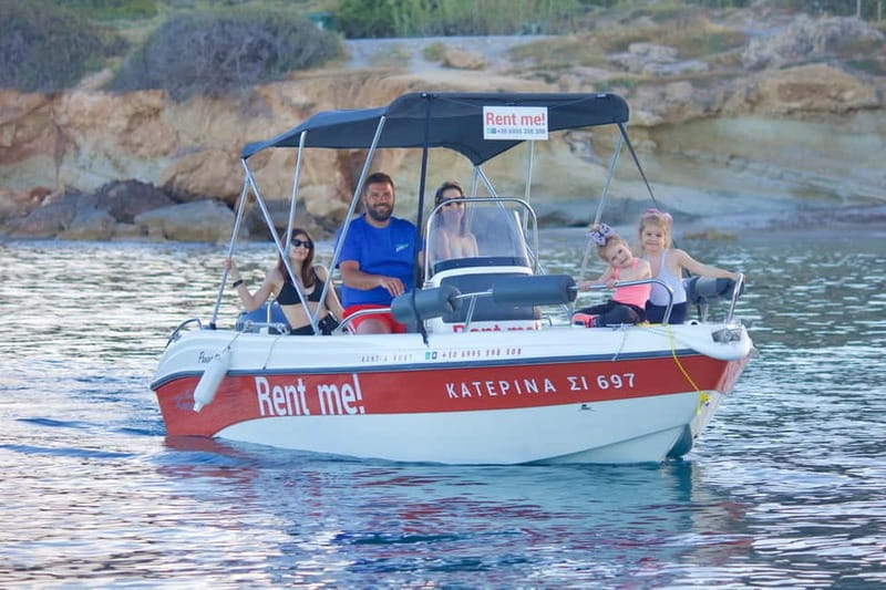 Hersonissos: Private Motorboat Rental - No License Required - Where You Can Cruise: Gouves, Analipsi, Stalida, or Malia