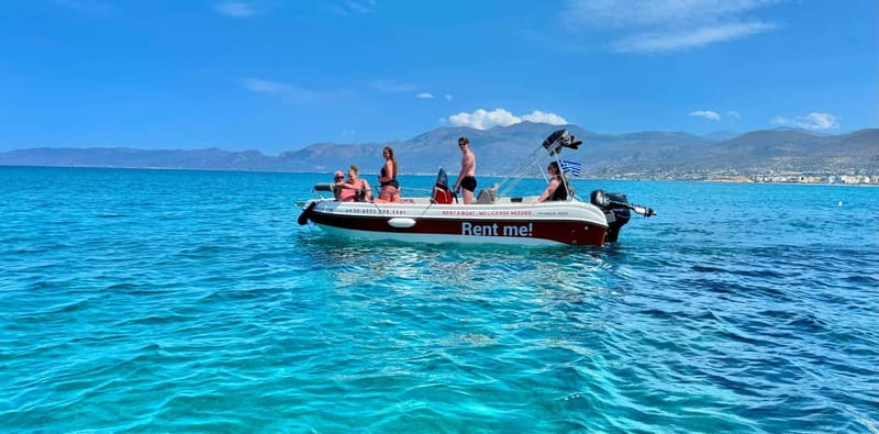 Hersonissos: Private Motorboat Rental - No License Required - Saint George Bay and the Pirate Cave: The Stop That Shapes the Day