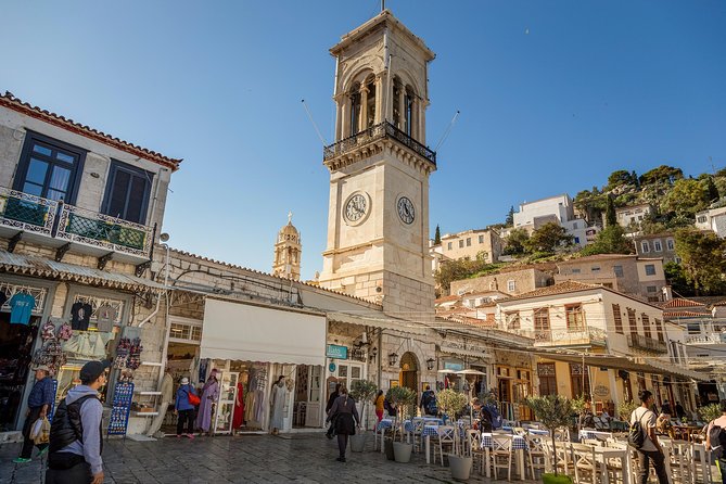 Hydra, Poros and Egina Day Cruise from Athens with Optional VIP Upgrade - Aegina Stop at the Waterfront: Port Wandering and Temple of Aphaia Optional