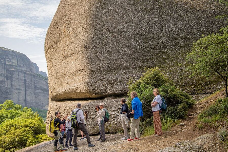 Kalabaka: Meteora Small-Group Hiking Tour w/ Monastery Visit - The climb toward Great Meteoron and Varlaam: best views, best angles
