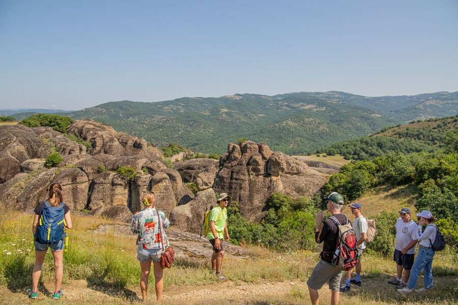 Kalabaka: Meteora Small-Group Hiking Tour w/ Monastery Visit - The walk down to St. George the Madilas and the rope tradition